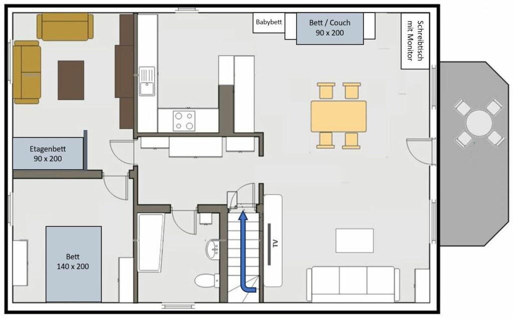 Grundriss der Wohnung